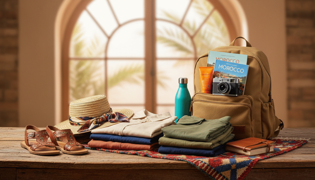 summer packing for Morocco